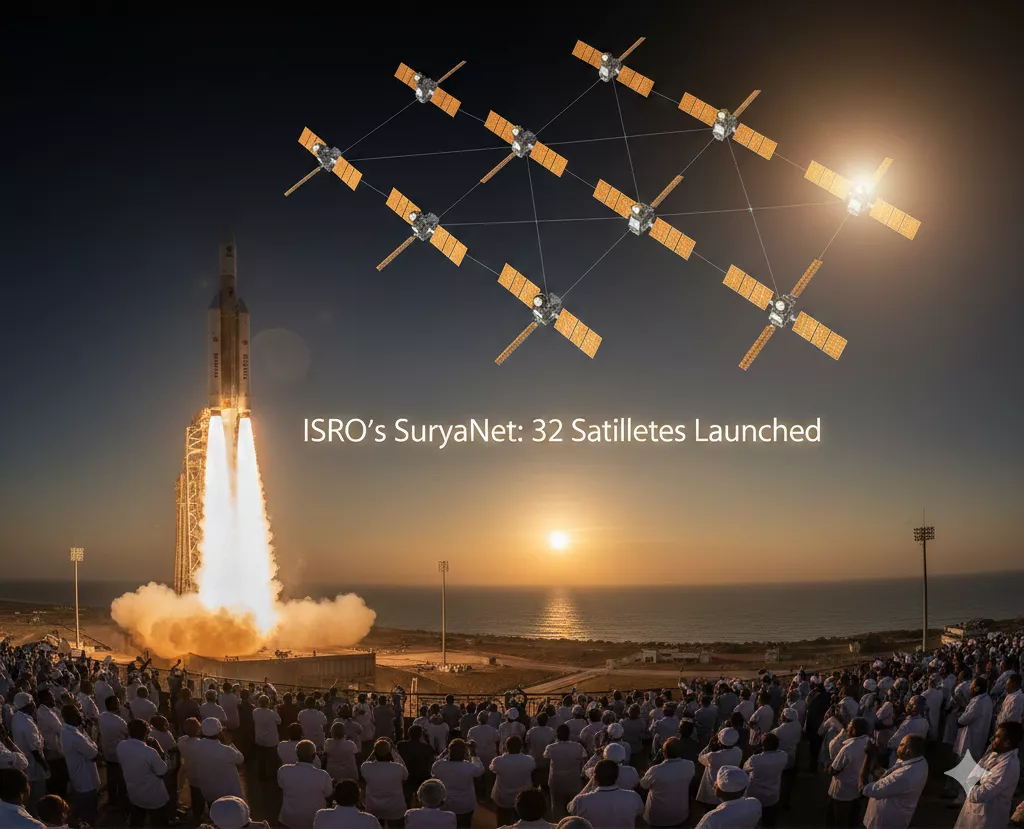 India’s ISRO Surprises the World With the Launch of “SuryaNet,” A Solar-Powered Satellite Internet Constellation
